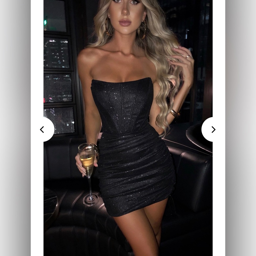 Babyboo Fashion Cindy Mini Dress Black Glitter